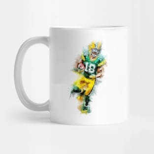 Football Player AWESOME abstract watercolor splatter artwork for all the GRIDIRON fans Mug